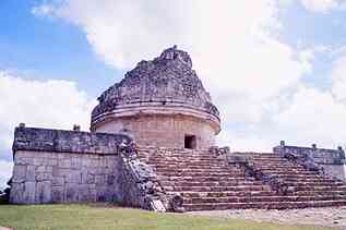 the caracol or observatory / chichen - itza in yucatan state, mexico